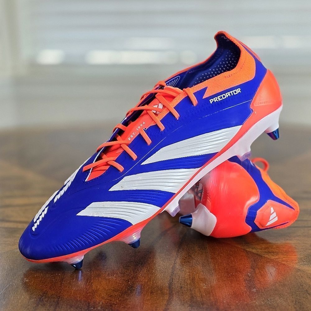 Adidas Predator Elite SG Soft Ground Soccer Shoes Cleats Blue White IF6323 11